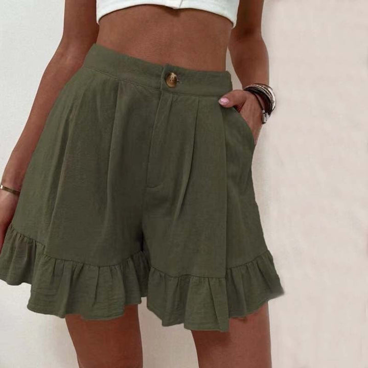 Phoebe | Women's Ruffled High-Waist Summer Shorts