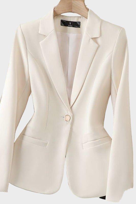 Women's Slim Fit Single Button Pocket Blazer for Work