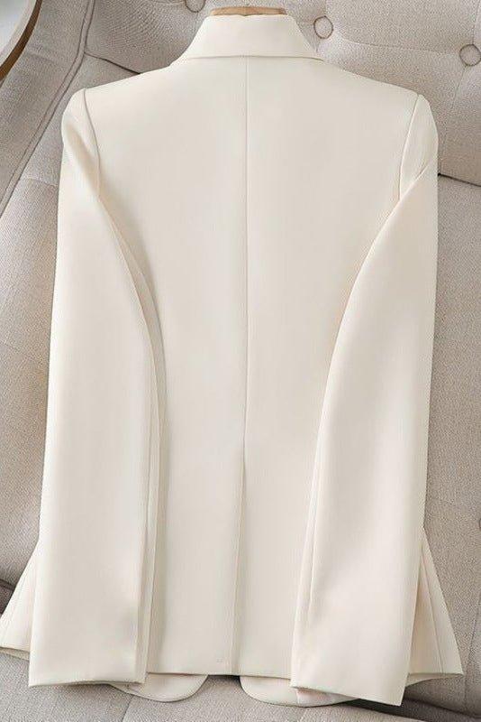 Women's Slim Fit Single Button Pocket Blazer for Work