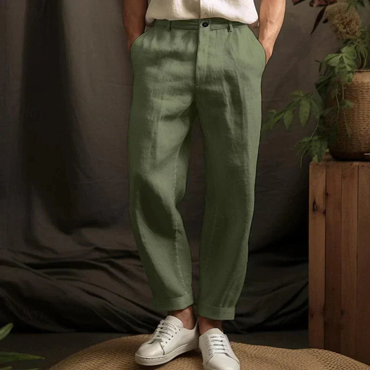 Men's Comfortable Versatile Linen Trousers for All Occasions