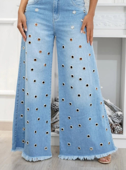 Leona | Women's Retro High-Rise Flared Jeans