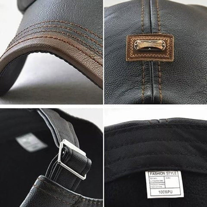 Retro | Men's Leather Beret Hat