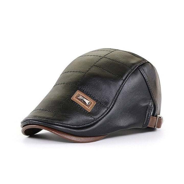 Retro | Men's Leather Beret Hat