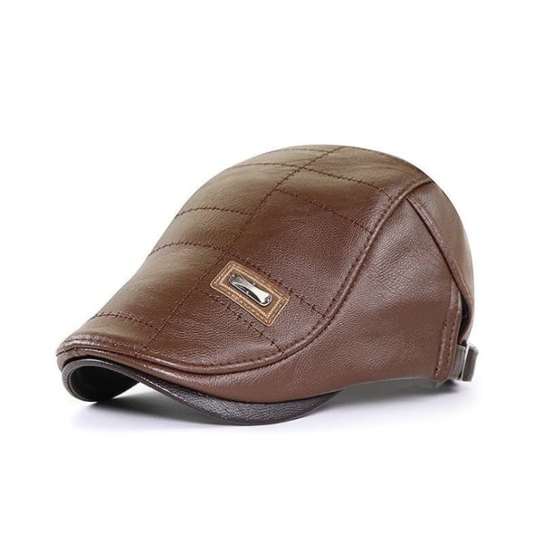 Retro | Men's Leather Beret Hat