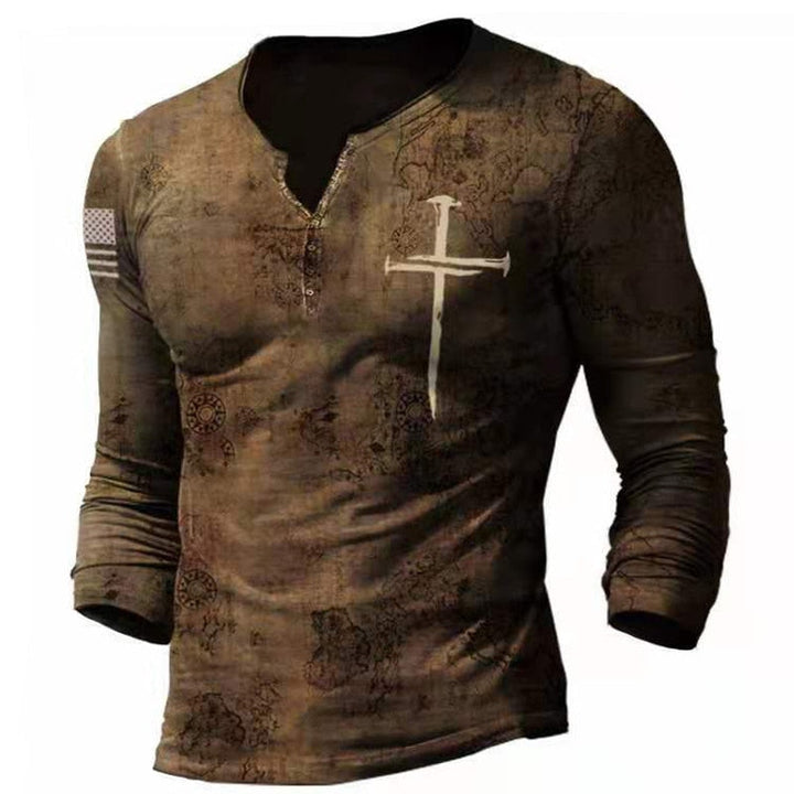 Men's Vintage Graphic Long Sleeve Tee