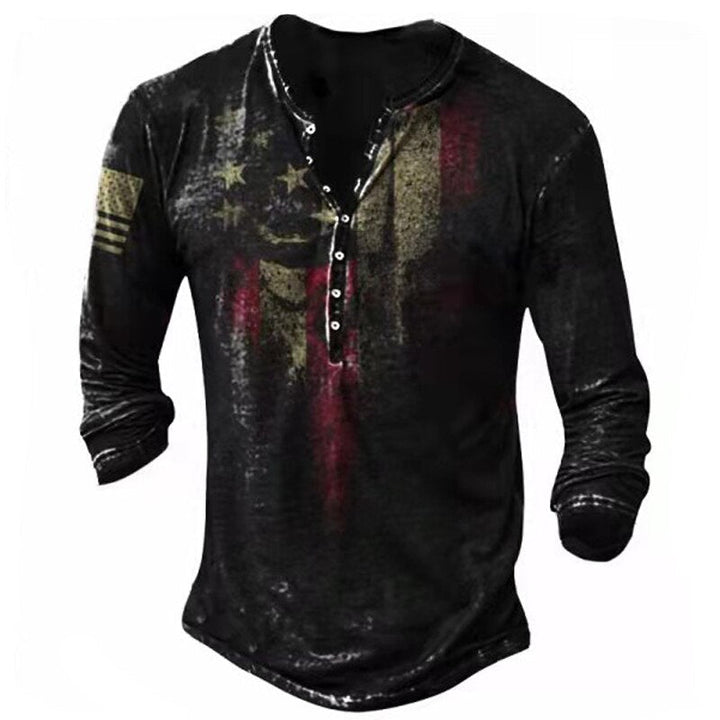 Men's Vintage Graphic Long Sleeve Tee