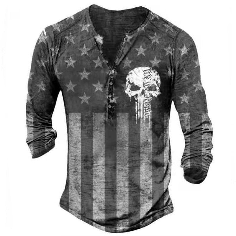Men's Vintage Graphic Long Sleeve Tee