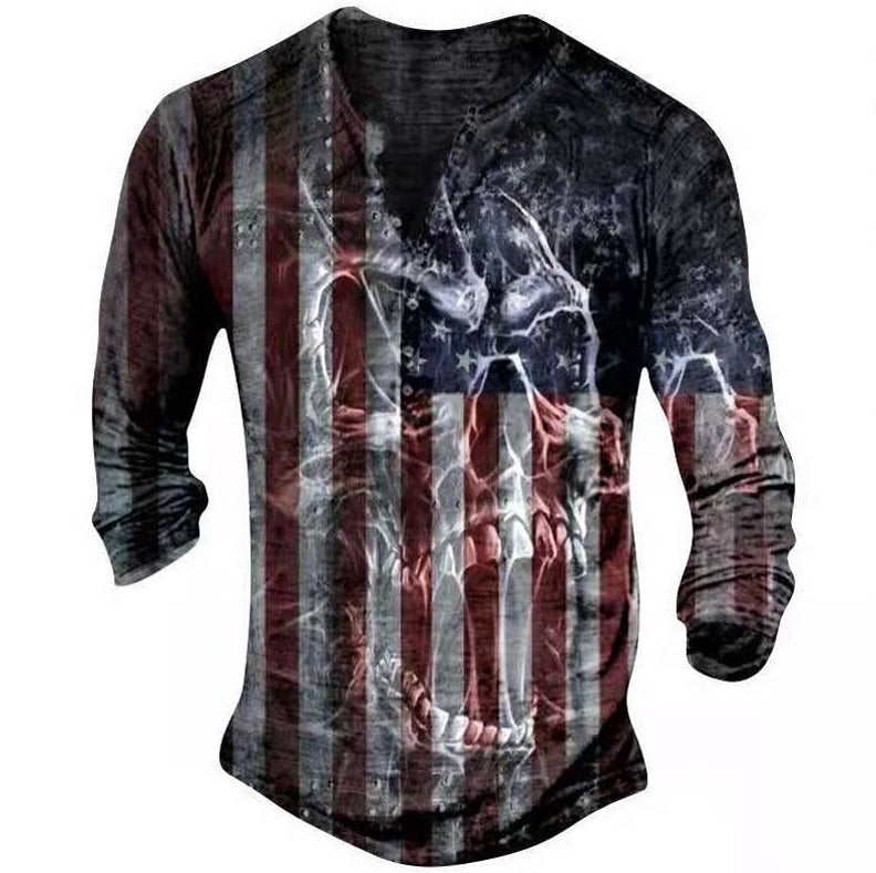 Men's Vintage Graphic Long Sleeve Tee