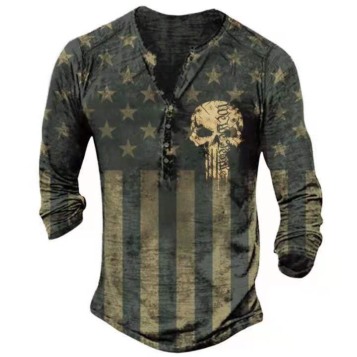 Men's Vintage Graphic Long Sleeve Tee