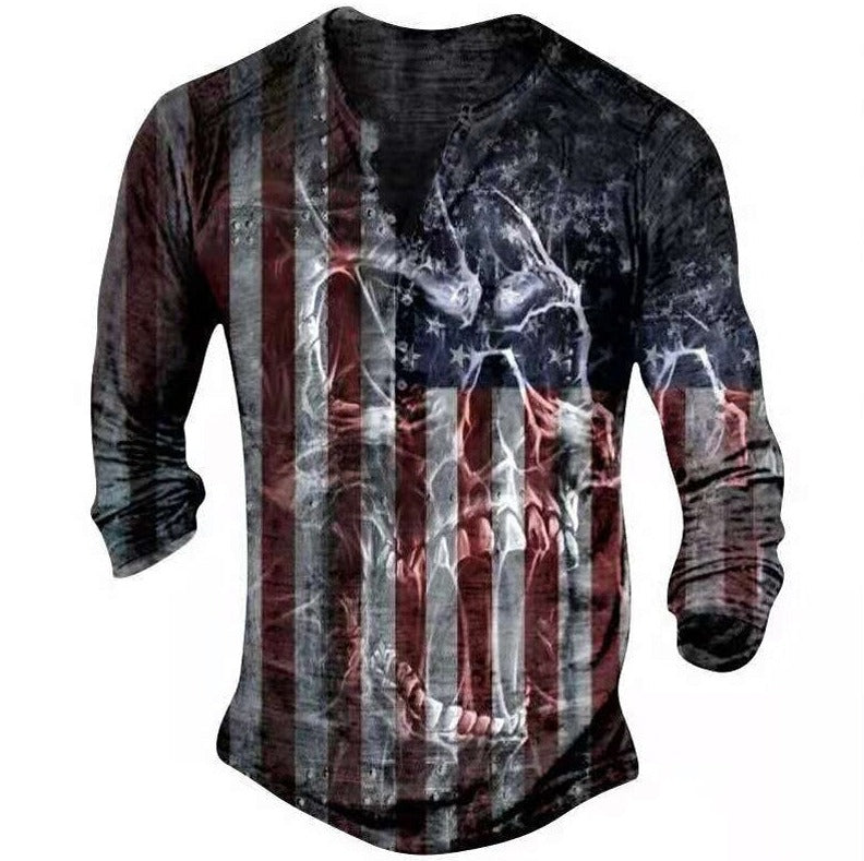 Men's Vintage Graphic Long Sleeve Tee