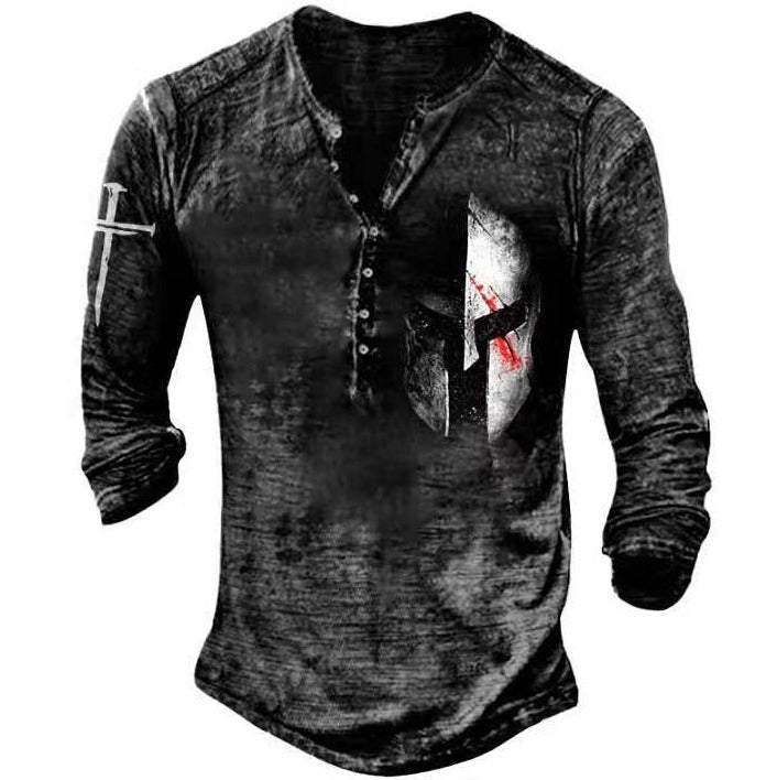 Men's Vintage Graphic Long Sleeve Tee