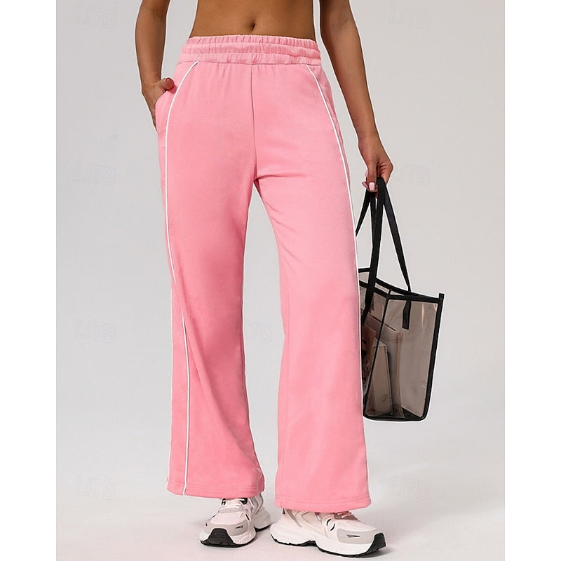 Women's Straight Leg Side Stripe Sweatpants