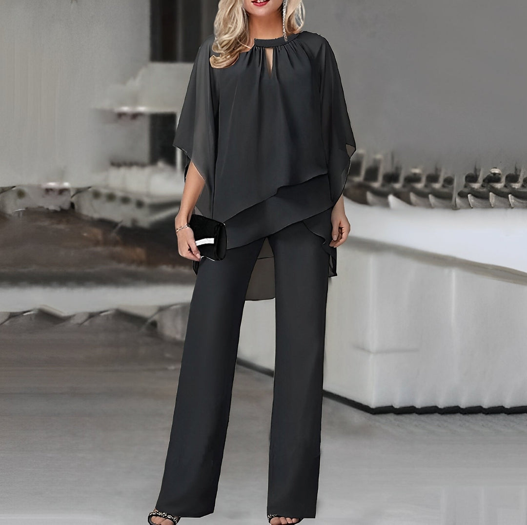 Women's Wide Leg Pants Set
