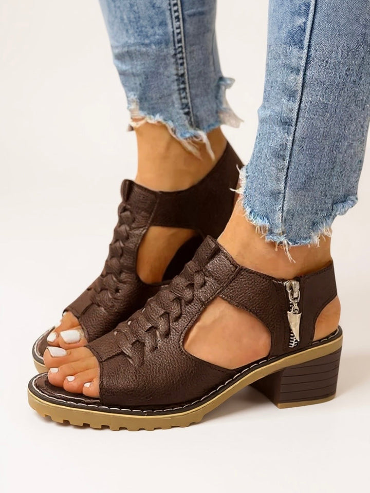 Ruby | Women's Zip High Heel Sandals