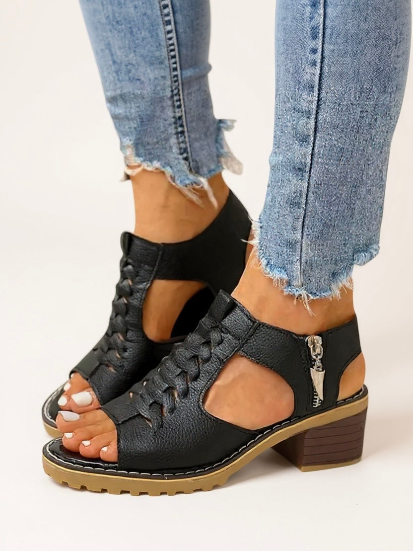 Ruby | Women's Zip High Heel Sandals