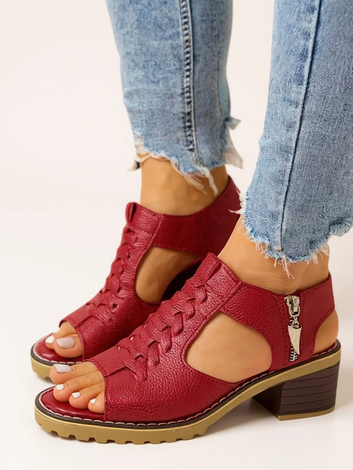 Ruby | Women's Zip High Heel Sandals