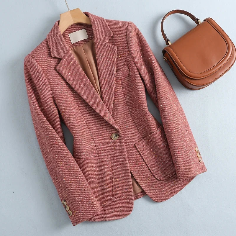 Women's Flecked Tweed Blazer