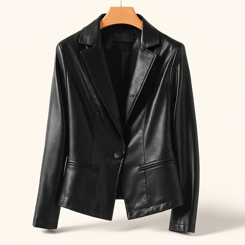 Women's Lambskin Leather Blazer