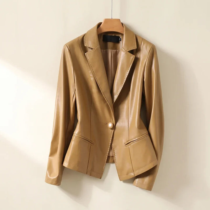 Women's Lambskin Leather Blazer
