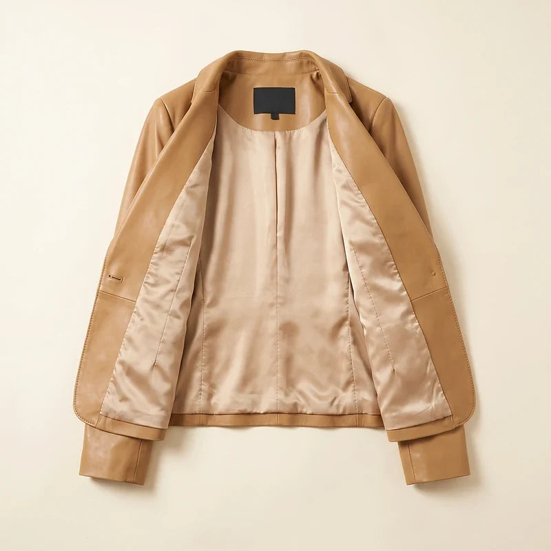 Women's Lambskin Leather Blazer