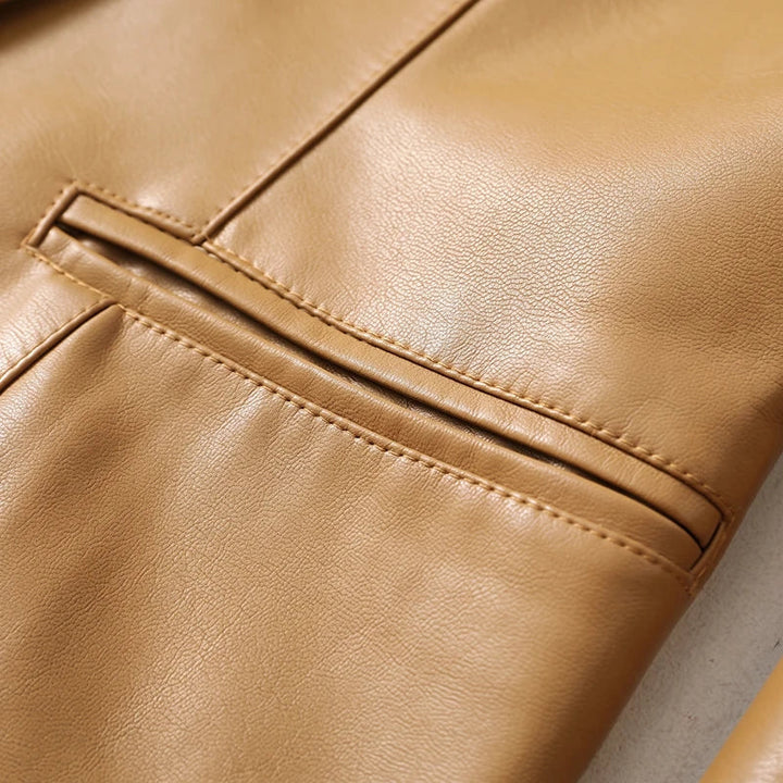 Women's Lambskin Leather Blazer
