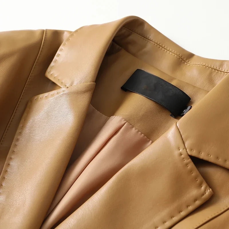 Women's Lambskin Leather Blazer