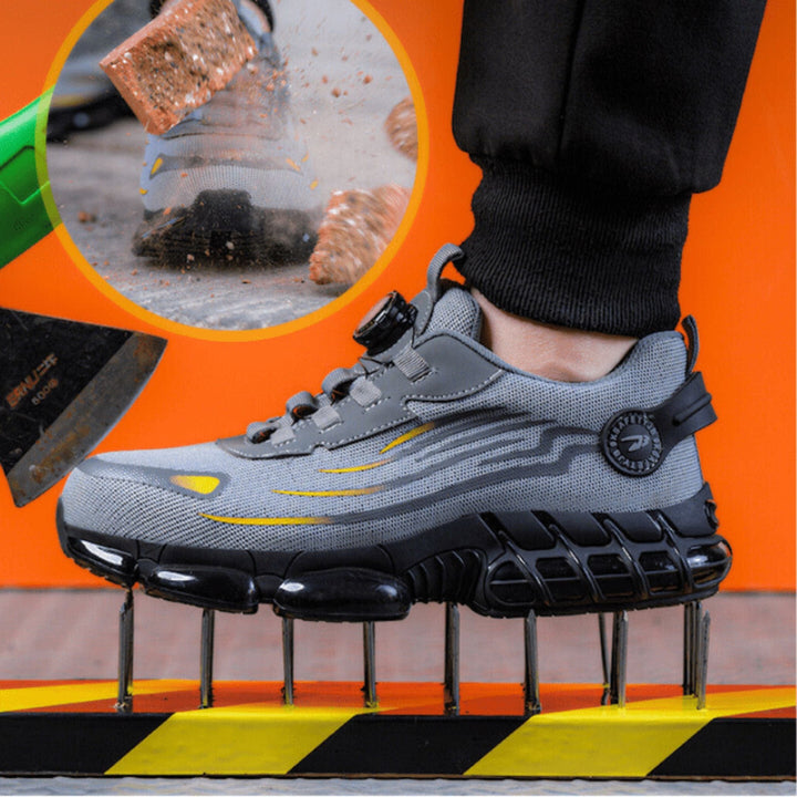 Men's Lightweight Non-Slip Safety Shoes with Reinforced Toe Comfort