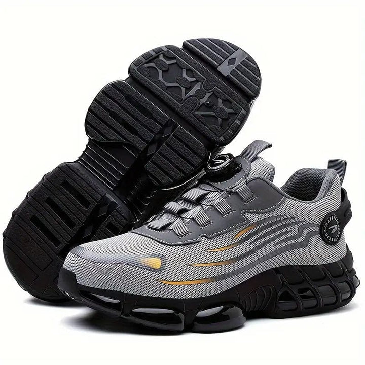 Men's Lightweight Non-Slip Safety Shoes with Reinforced Toe Comfort