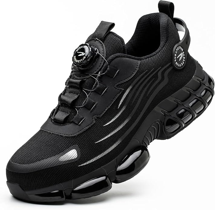 Men's Lightweight Non-Slip Safety Shoes with Reinforced Toe Comfort
