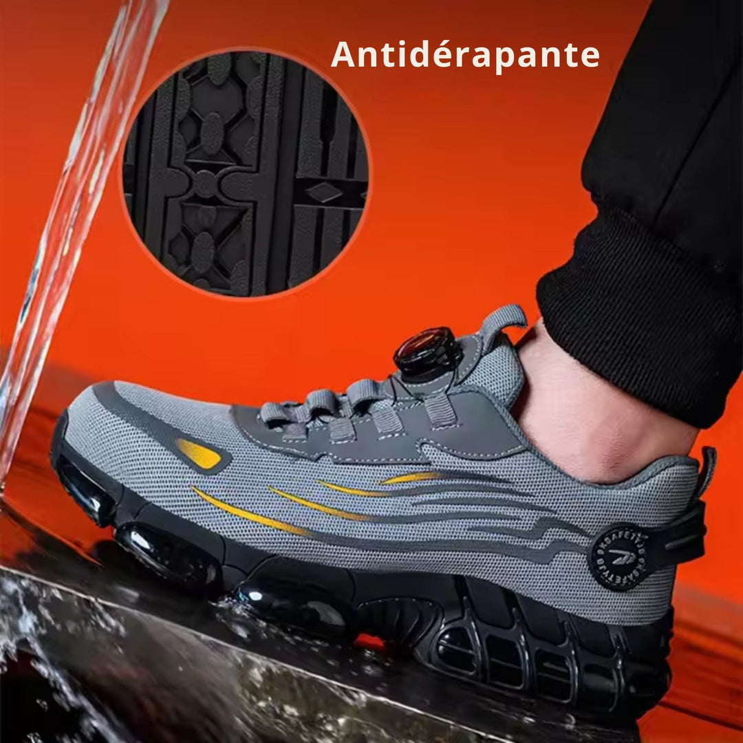 Men's Lightweight Non-Slip Safety Shoes with Reinforced Toe Comfort