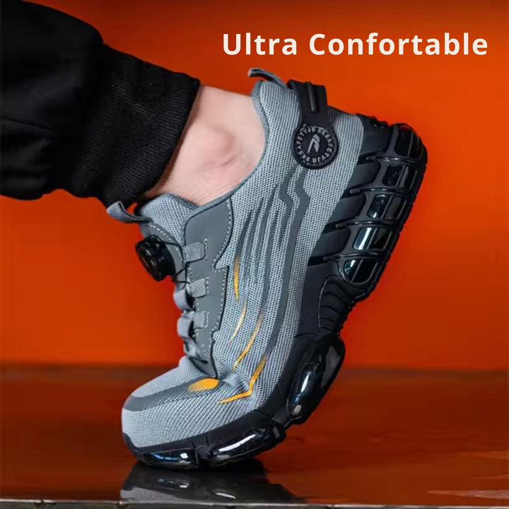 Men's Lightweight Non-Slip Safety Shoes with Reinforced Toe Comfort