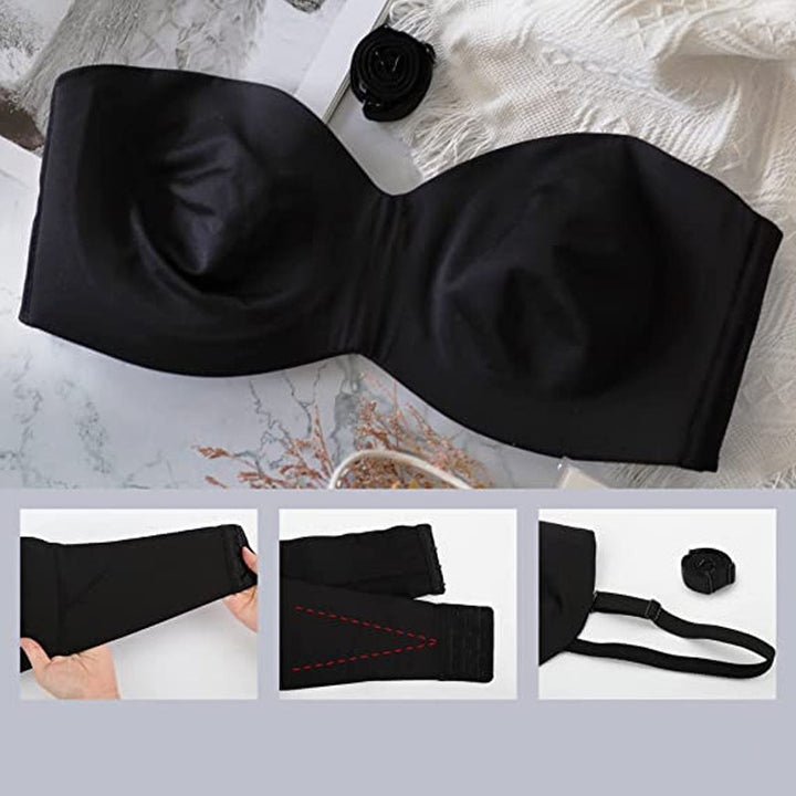 Camille | Women's Seamless Bandeau Bra with Removable Straps