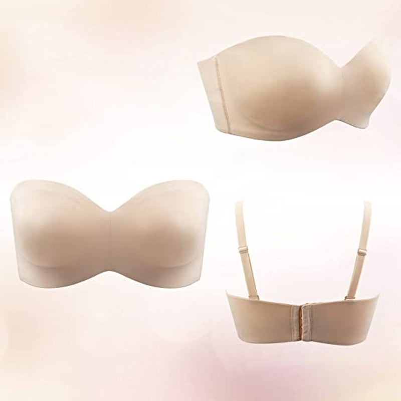 Camille | Women's Seamless Bandeau Bra with Removable Straps