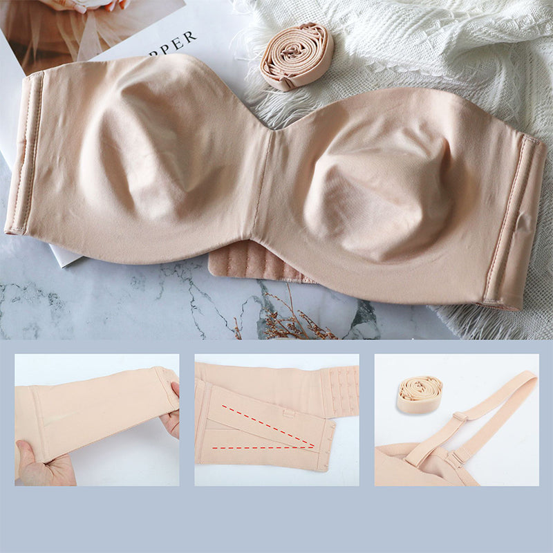 Camille | Women's Seamless Bandeau Bra with Removable Straps