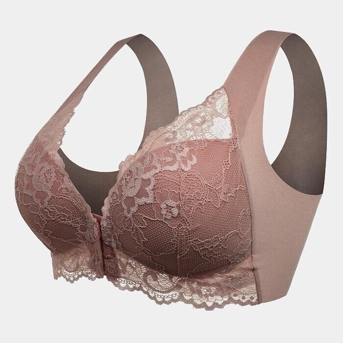 Mireya | Women's Seamless Lace Sports Bra with Front Closure