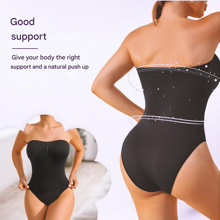 Élise | Women's Seamless Strapless Shaping Bodysuit with Brief