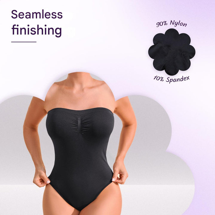 Élise | Women's Seamless Strapless Shaping Bodysuit with Brief