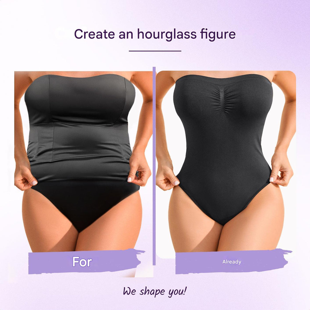 Élise | Women's Seamless Strapless Shaping Bodysuit with Brief