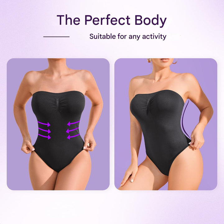 Élise | Women's Seamless Strapless Shaping Bodysuit with Brief