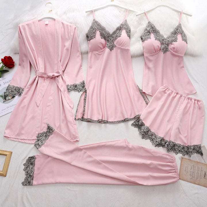 Women's Satin Pajama Sleepwear Set