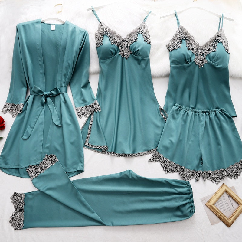 Women's Satin Pajama Sleepwear Set