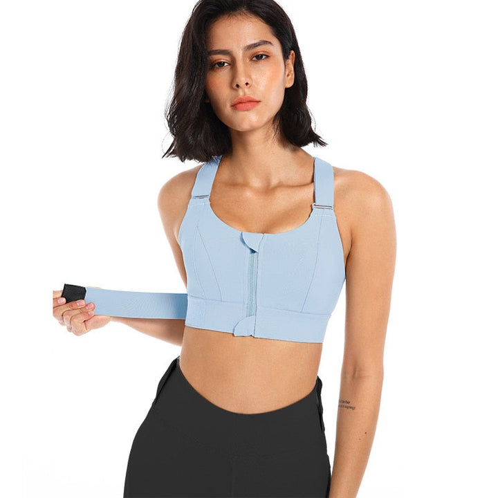 Livia | Women's Sports Bra with Zip & Back Support - Buy 1 Get 1 Free