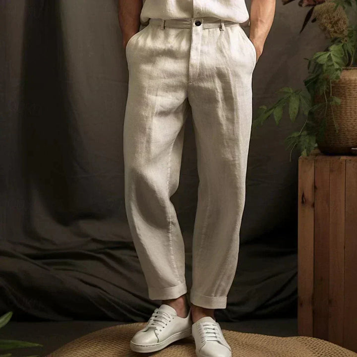 Men's Comfortable Versatile Linen Trousers for All Occasions