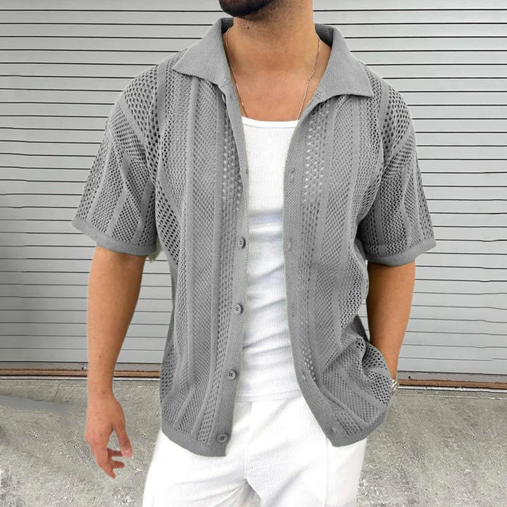 Enzo | Men's Classic Collar Strick Shirt