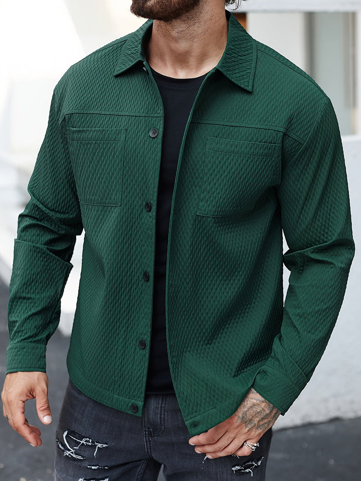 Finn | Men's Structured Green Shirt