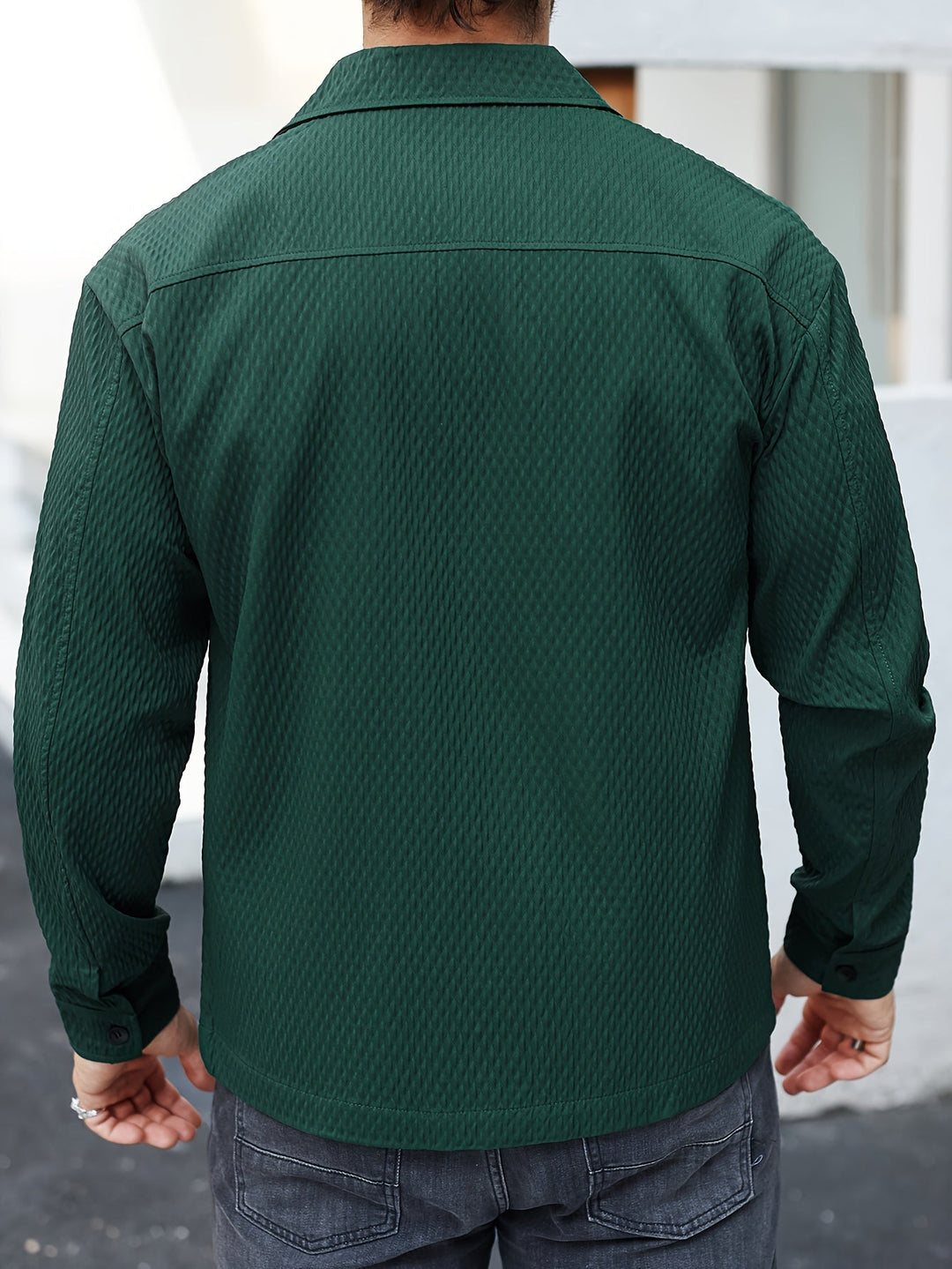 Finn | Men's Structured Green Shirt