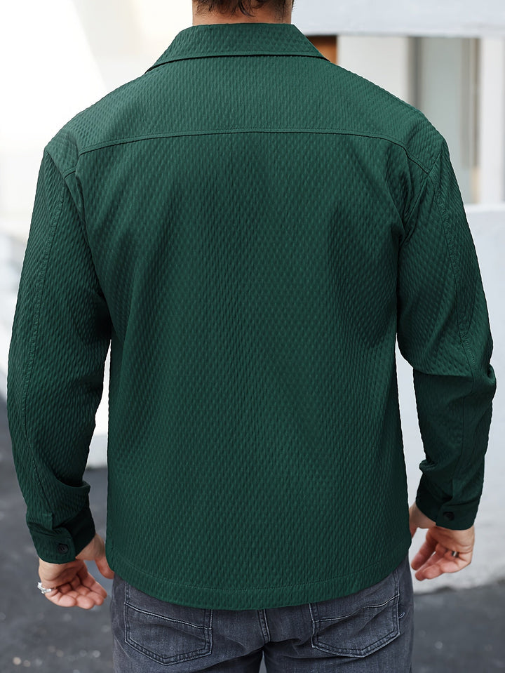 Finn | Men's Structured Green Shirt
