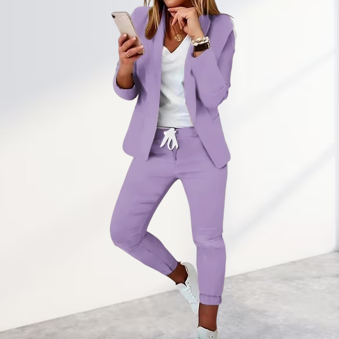 Women's Stylish Two-Piece Athleisure Set