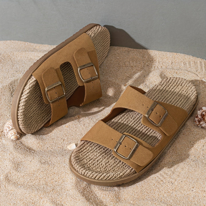 Stylish Men's Summer Slip-Ons with Adjustable Straps | Men's Footwear