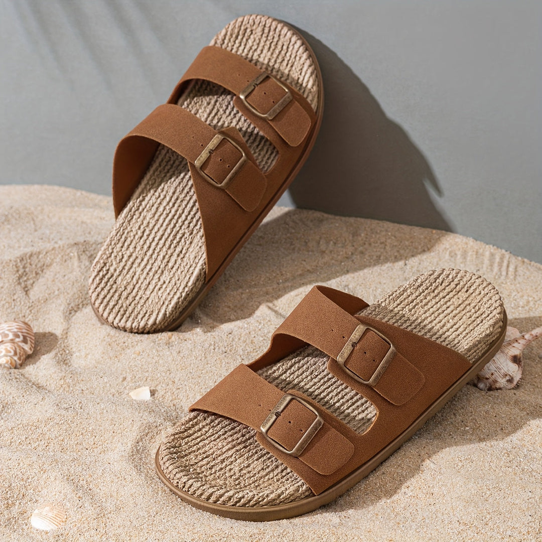 Stylish Men's Summer Slip-Ons with Adjustable Straps | Men's Footwear